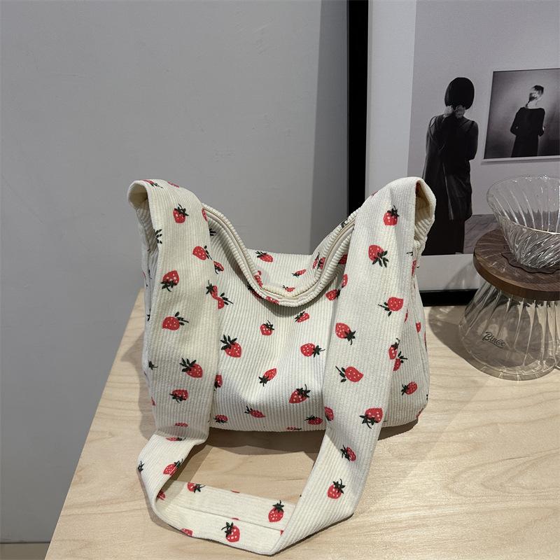 Summer Portable Tote Bag Large Capacity Beautiful Simple Fashion College Style Casual Personality Shoulder Bag