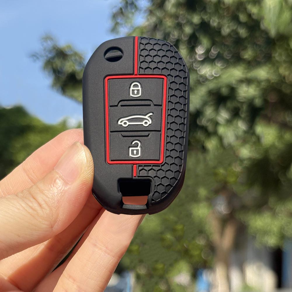 Мягкий чехол для ключа для Opel Corsa F Grandland X Для Citroen C2 C5 C4 Cactus C8 C3 Для Peugeot 208 2008 508 408 308 3008 Колпачки на автомобильный ключ