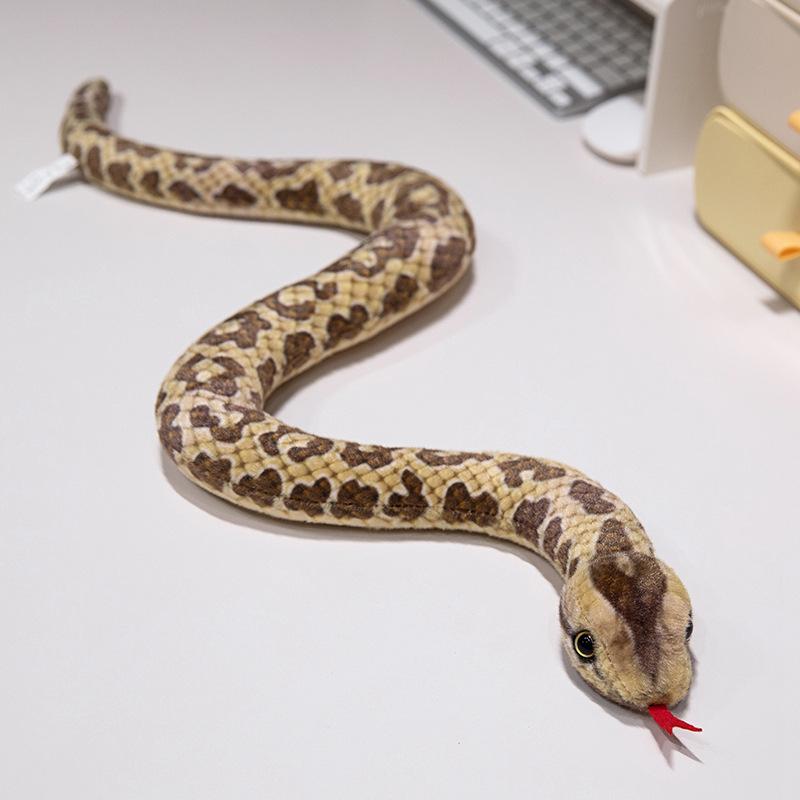 Simulated water boa small snake plush toy S curved python zodiac snake doll boy trick doll