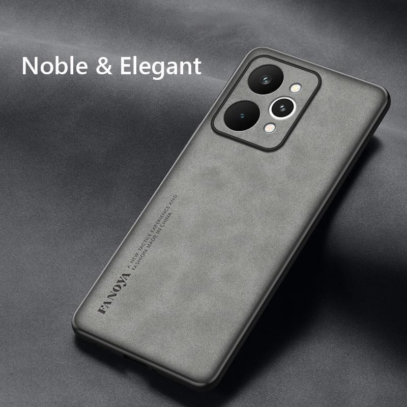 Retro Leather Skin Feel Case For Realme 1 Pro Realme1Pro G Shockproof Matte Silicone Soft Case Cover