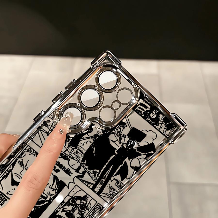 Phone Case for Samsung Galaxy S25 Plus S20 FE S24 s24ultra S25 Ultra S21FE s24fe S22 Ultra S23 Clear Cover Ones Pieces Anime