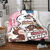 Labubu Customize Your Name Blanket Cozy Personalized Blanket Comfortable Throw For Couch Chair Office Seaside All-Season Use