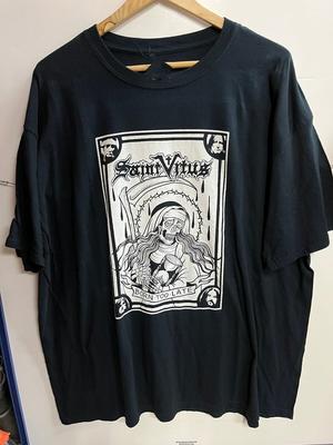 Редкая ЧЕРНАЯ ХЛОПКОВАЯ УНИСЕКС ФУТБОЛКА SAINT Vitus Band Все размеры BL927