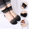 Women Colorful Ultrathin Crystal Lace Socks Elastic Short Soft Ankle Length Transparent Sock