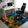 1PC Custom Name Halloween Grim Reaper Scene Theme Floor Mat Ideal for Living Room, Game Rooms, Office, Bedroom,Floor Mat Playful Design