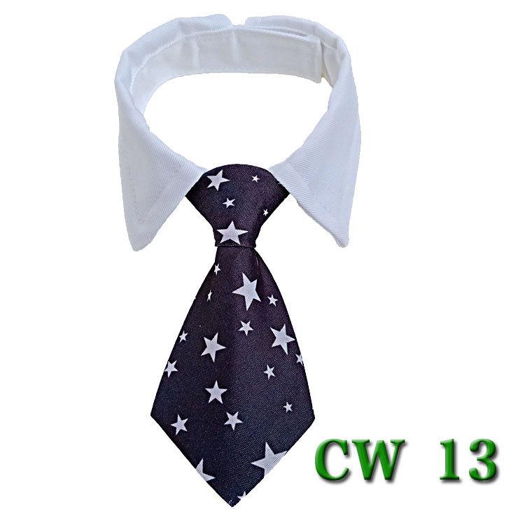 Полосатый ошейник-бабочка и шарф для собак