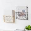 Wall Mounted Book Newspaper Storage Rack Metal Magazine Holder Tabletop Display Stand  for Home