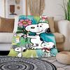 This adorable 3D Snoopy cartoon flannel blanket is comfortable and soft, perfect for use in bedrooms, beds, sofas, picnics, and