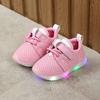 New Children's Baby Walking Soft Sole Breathable Baby Sports Shoes LED Light Casual Board Shoes