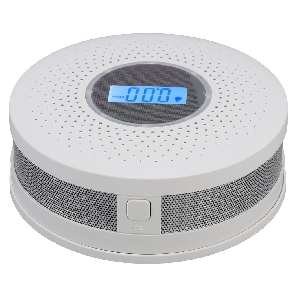 Smoke Carbon Monoxide Detector LCD Display High Sensitivity Smoke Carbon Monoxide Composite Alarm