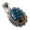 Watermelon Tourmaline Gemstone Handmade 925 Sterling Silver Pendant 2.48" T8o46