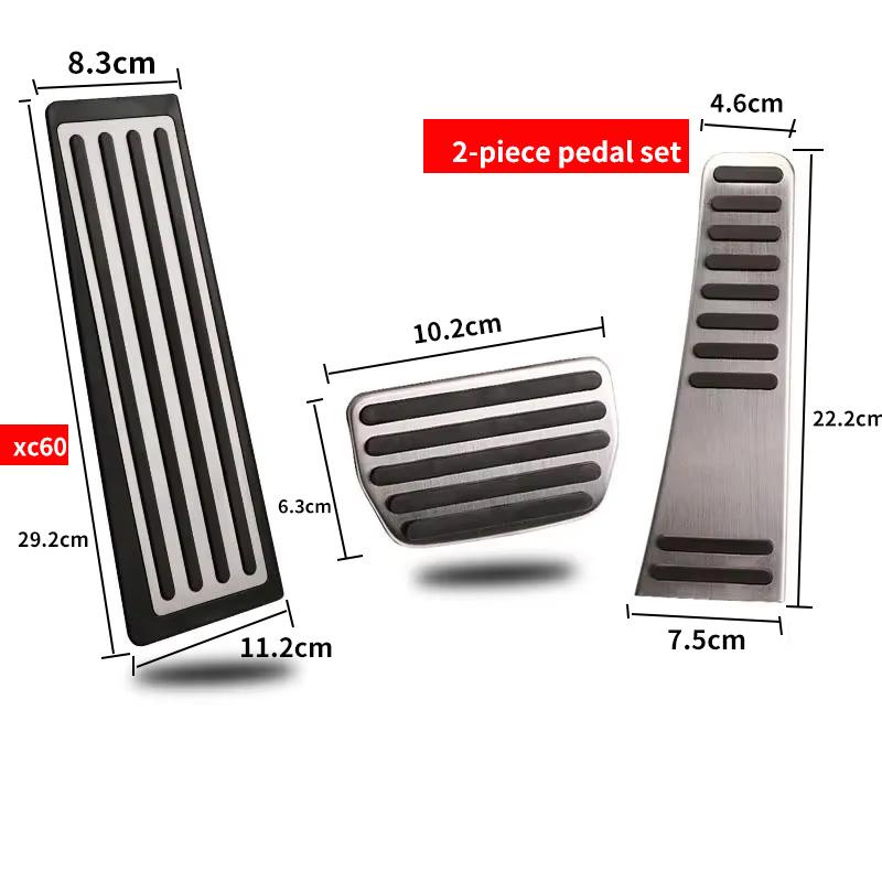 ulsap8 Car Accelerator Brake Pedal Footrest Pedal Plate Cover For Volvo XC60 XC90 S90 v90 s60 v60 xc40 Accessories 2022-25