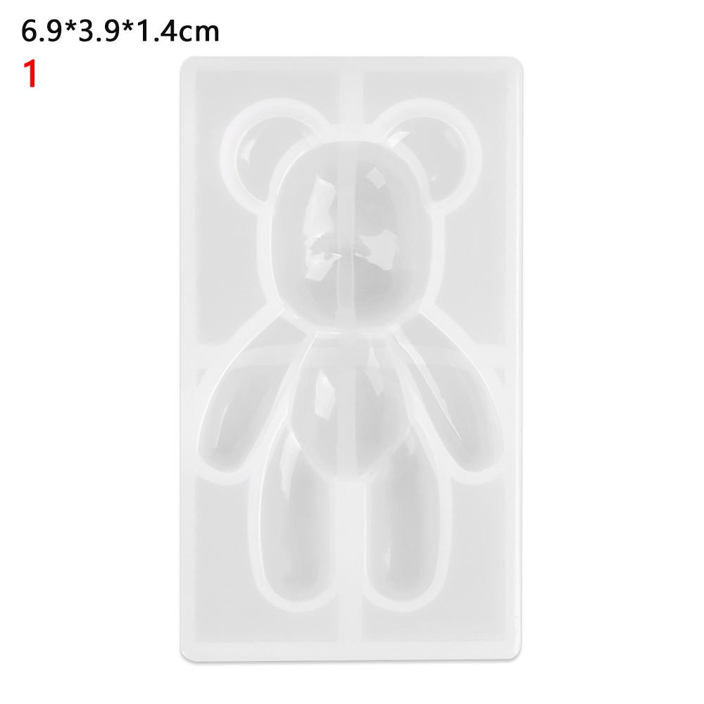 Модные детские игрушки DIY 3D кулон форма инструмент плюшевый мишка силиконовая форма ювелирные изделия изготовление