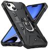 For iPhone 15 TPU+ PC Protective Phone Case Ring Holder Kickstand Back Cover