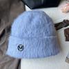 Fashion Rabbit Fur Beanies Women Soft Warm Fluffy Angola Winter Knitted Hat Female Plush Windproof Bonnet Skullies Cap