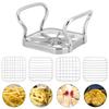 5in 1 Stainless Steel Potatoes Fruit Cutter Chipper Chopper Maker French Fry Tool Kitchen Gadgets KTY