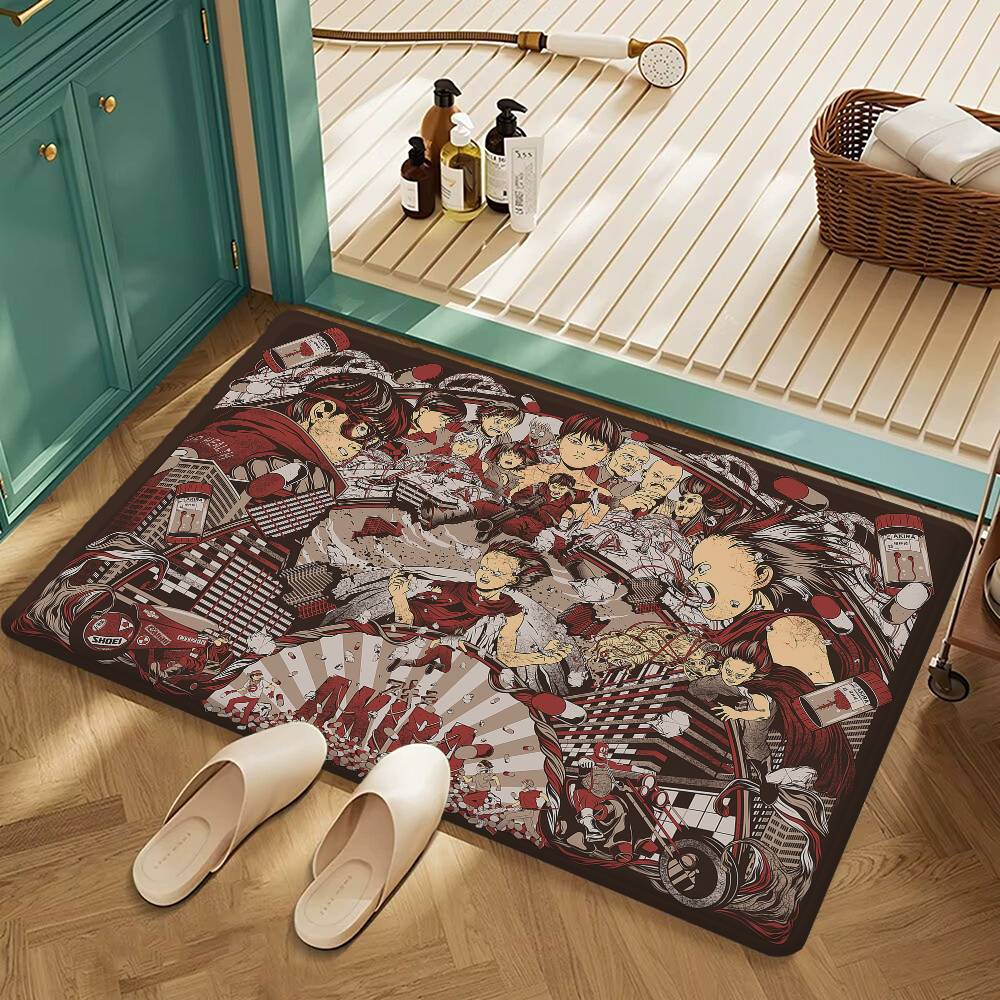 AKIRA Door Mat Washable Non-Slip Living Room Sofa Chairs Area Mat Kitchen Doormat Area Rug