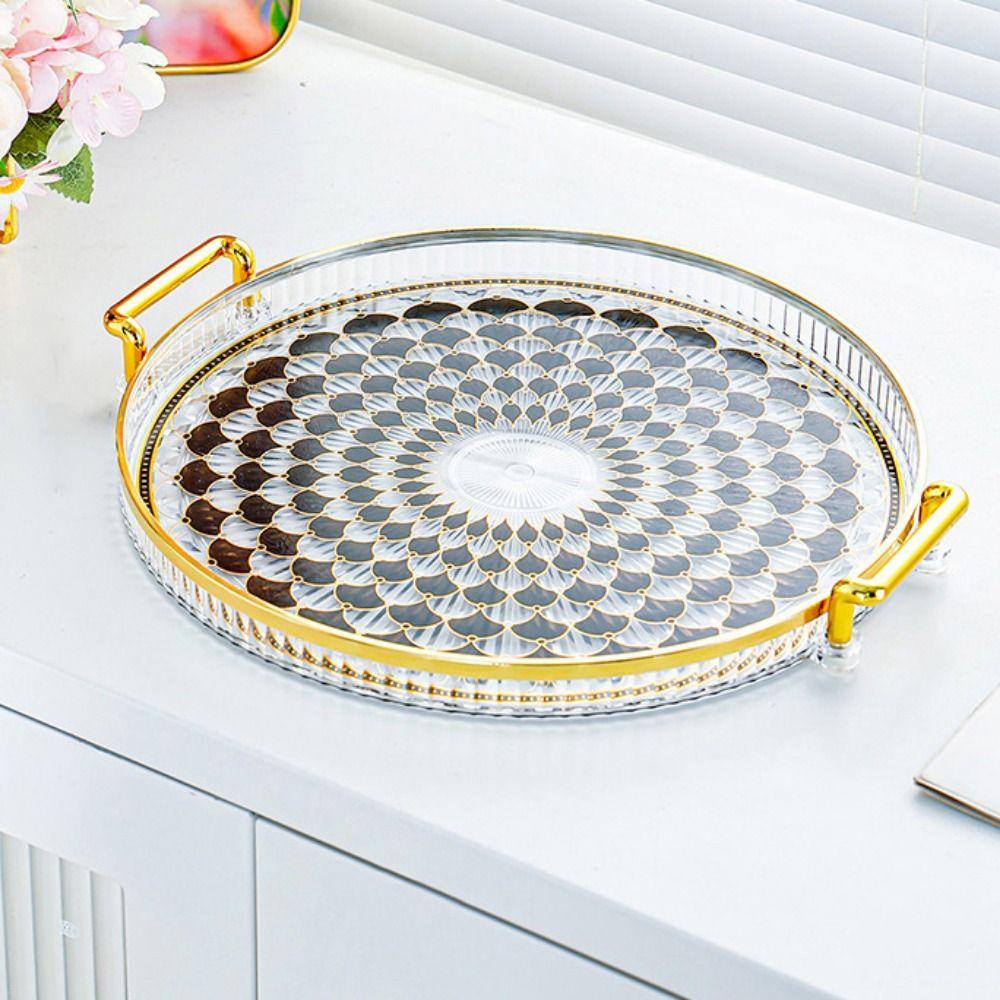 С ручкой Поднос для украшения Рамадана Домашний поднос для хранения хлеба Поднос для чая Мубарак Ид
