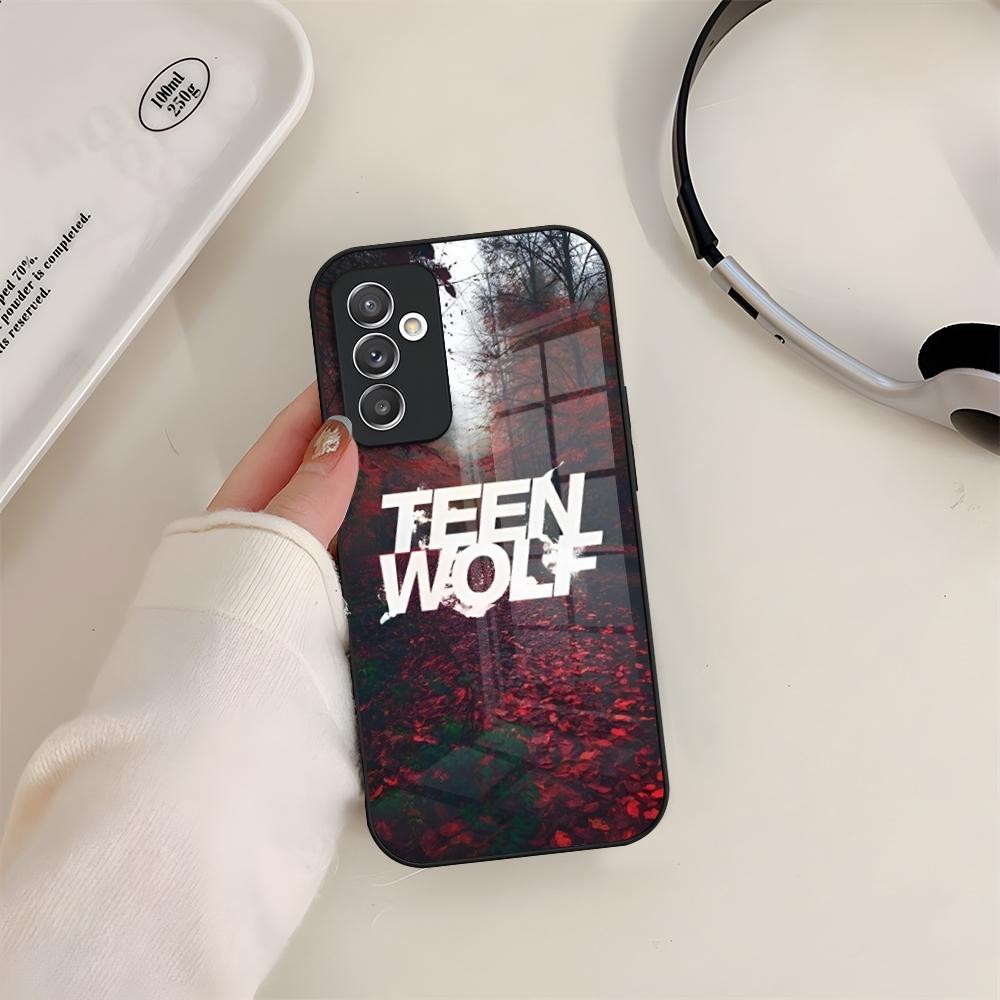 Чехол для телефона Teen Wolf Стеклянный Для Samsung S24 S23 S20 S25 S21 S22 Ultra Fe Plus A05 A06 A16 A26 A36 A56 Coque