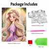 Disney Rapunzel pearl painting handmade diy pearl art painting simple living room hanging painting decoration