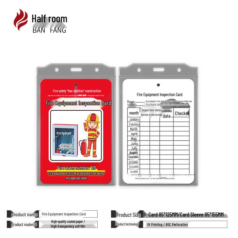 Fire Extinguisher Inspection Label Kit