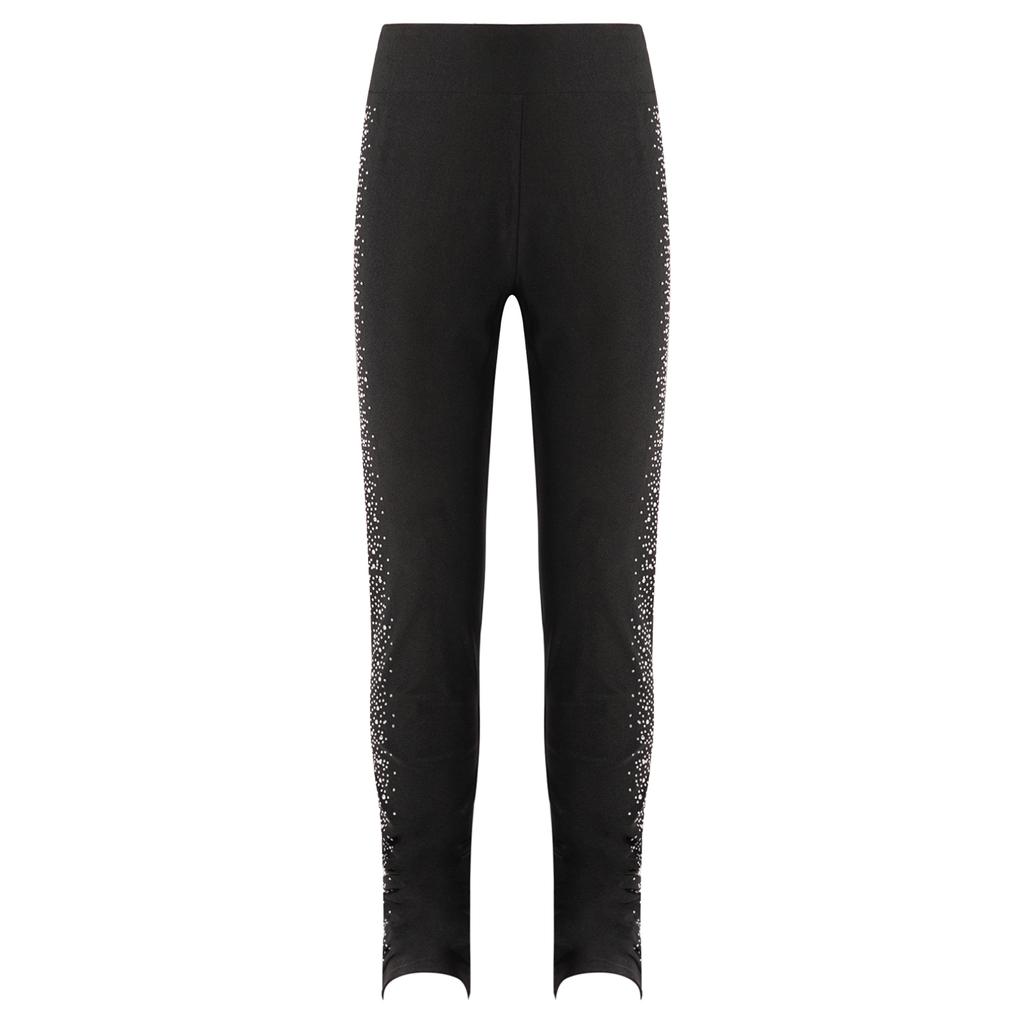 Штаны для фигурного катания, тренировочная одежда для девочек, детские леггинсы для катания на коньках с блестящими стразами