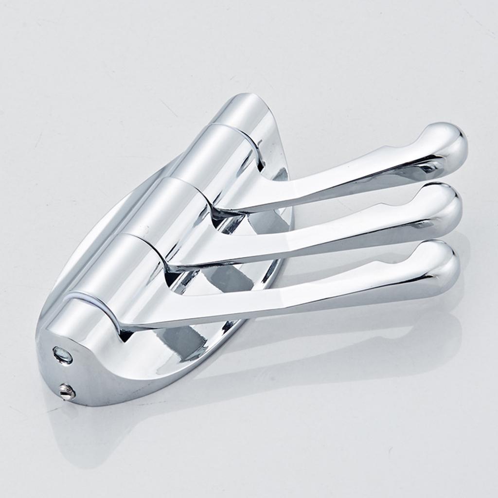 Вращающийся на 180° крючок для вешалок, бытовые металлические настенные вешалки с 3 крючками для кухни и ванной комнаты, многофункциональный регулируемый держатель для сумок