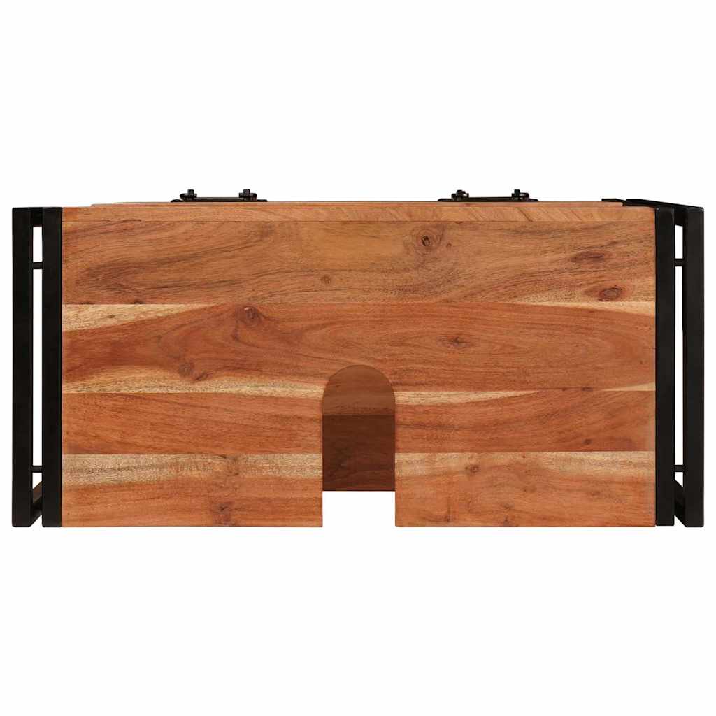 Bathroom Vanity Cabinet Brown 71 x 33 x 58 cm Solid Acacia Wood