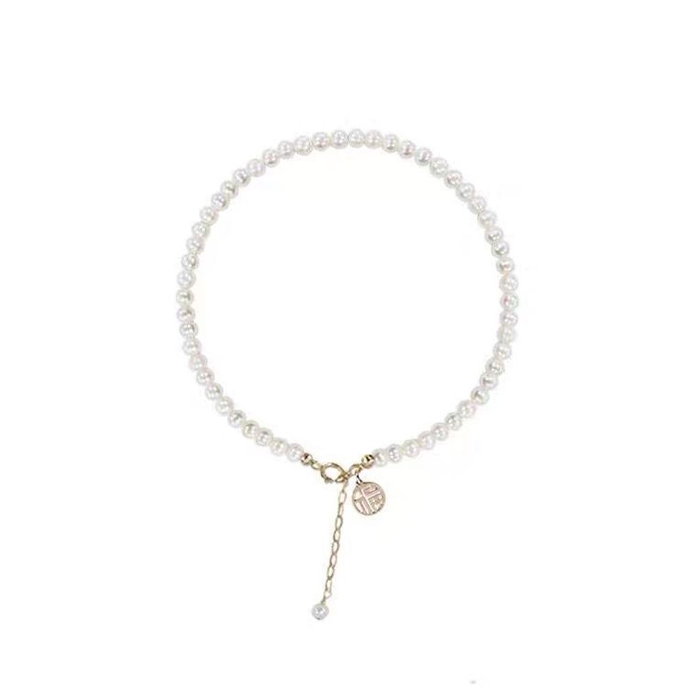 Chain Retro Fashion Baroque Women Bracelet Pearl Pendant Korean Style Bracelet Good Luck Hand Chain