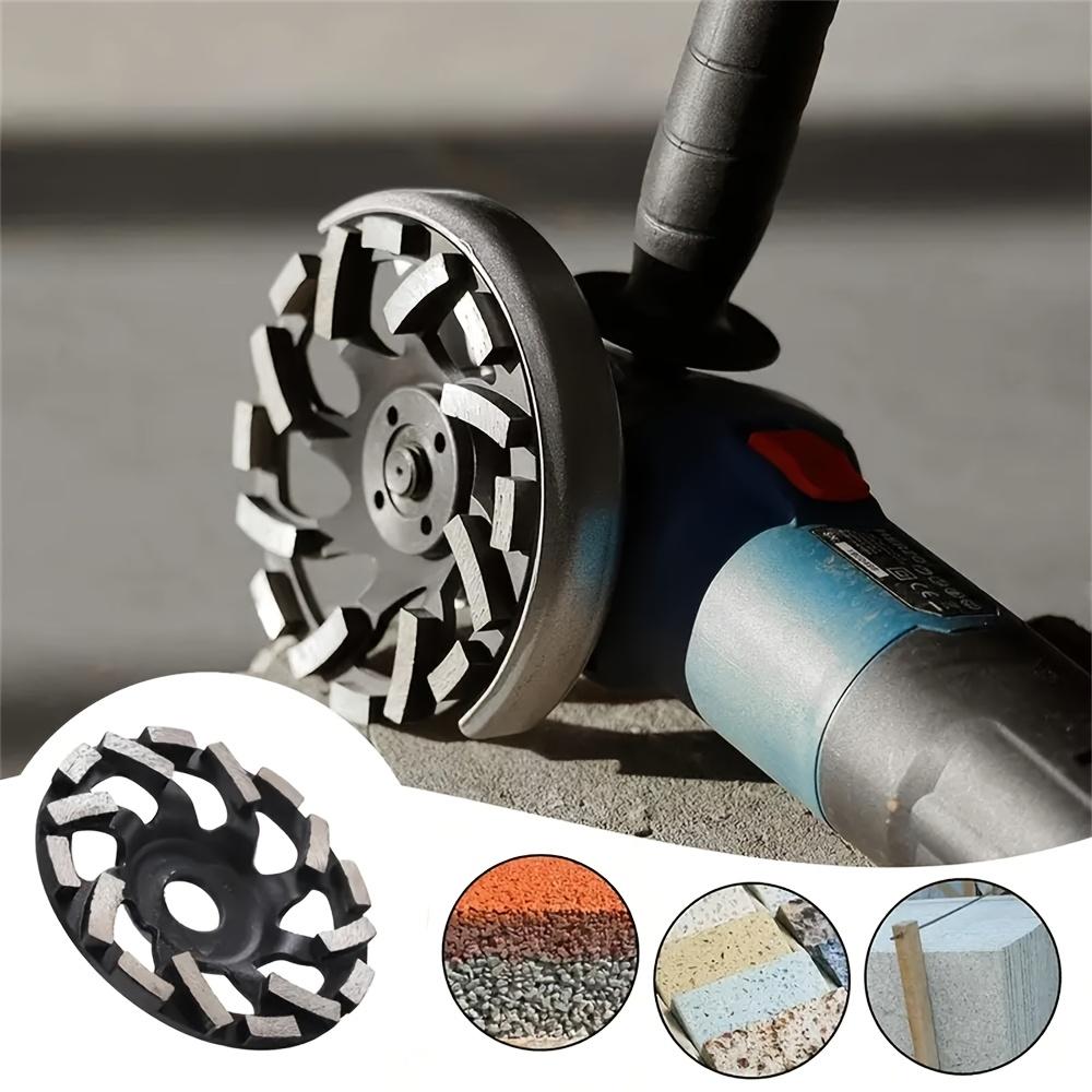 5-inch Diamond Cup Wheel, Suitable for Concrete and Stone - High Durability Grinding Disc with Beveled Teeth, Angle Grinder Compatible