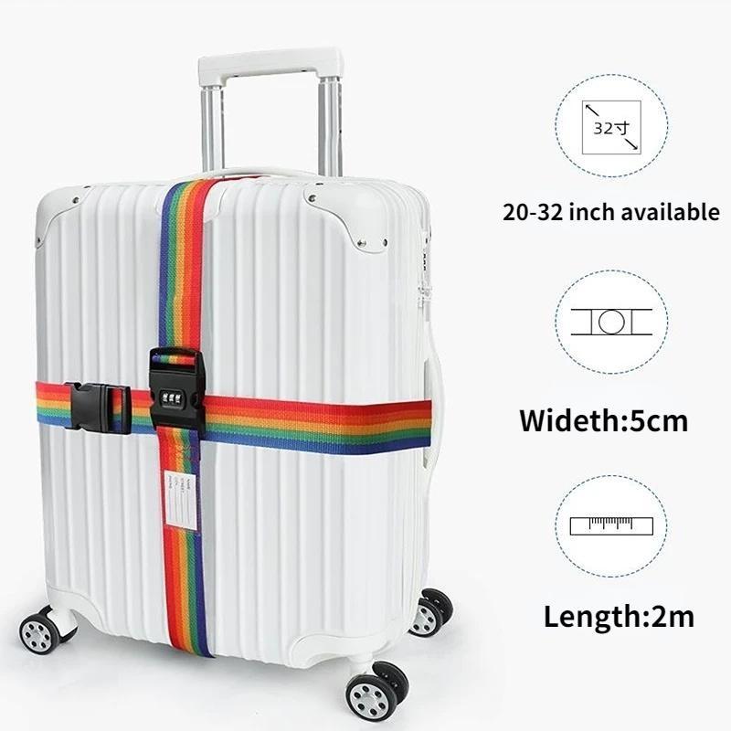 1,8 м дорожный ремень для багажа, регулируемый замок с паролем, упаковочный ремень, безопасный замок для багажа, противоугонный ремень для багажа, комплектный ремень