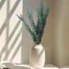 10 шт., натуральные листья эвкалипта, ветка, неувядающие многоразовые зеленые растения, цветочная композиция, домашняя ваза, украшение, реквизит для фотографий