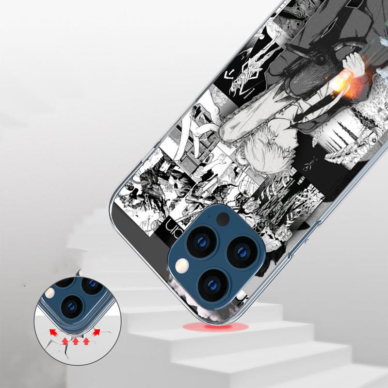 Anime Chainsaw Phone Case For iPhone 17 Air 16 Pro Max 16E 15 + 14 Plus 11 12 13 Mini 7 8 SE Gift Print Cover Fundas 16 Pro Max