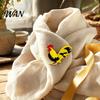 Funny Thanksgiving Accessory Chicken Rooster Brooch Pin, Acrylic Lightweight Farm Cute Animal Jewelry, for Backpacks Hats Jackets Scratch-resistant