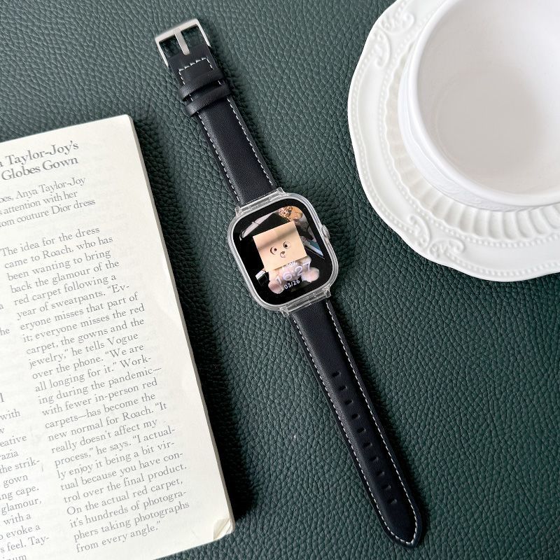 Ремешок из натуральной кожи для часов Redmi Watch 4/5 — прочный ремешок для часов с пряжкой и заостренным концом, сменный на запястье для часов Redmi Watch 4/Redmi Watch 5