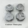 New 4pcs 75mm Black Red Raised Car Styling Wheel Center Cap Hub Covers Badge Car Accessories For Mercedes Benz AMG A0004000900