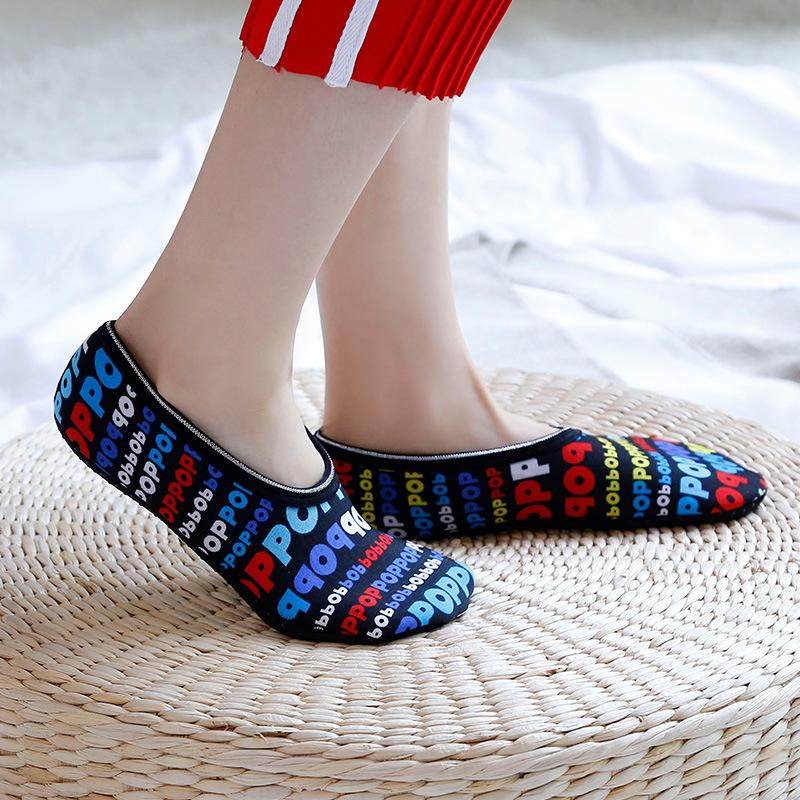 Нескользящие детские носки с мультяшным принтом: Бархат, Раннее образование, Йога, Осень и зима