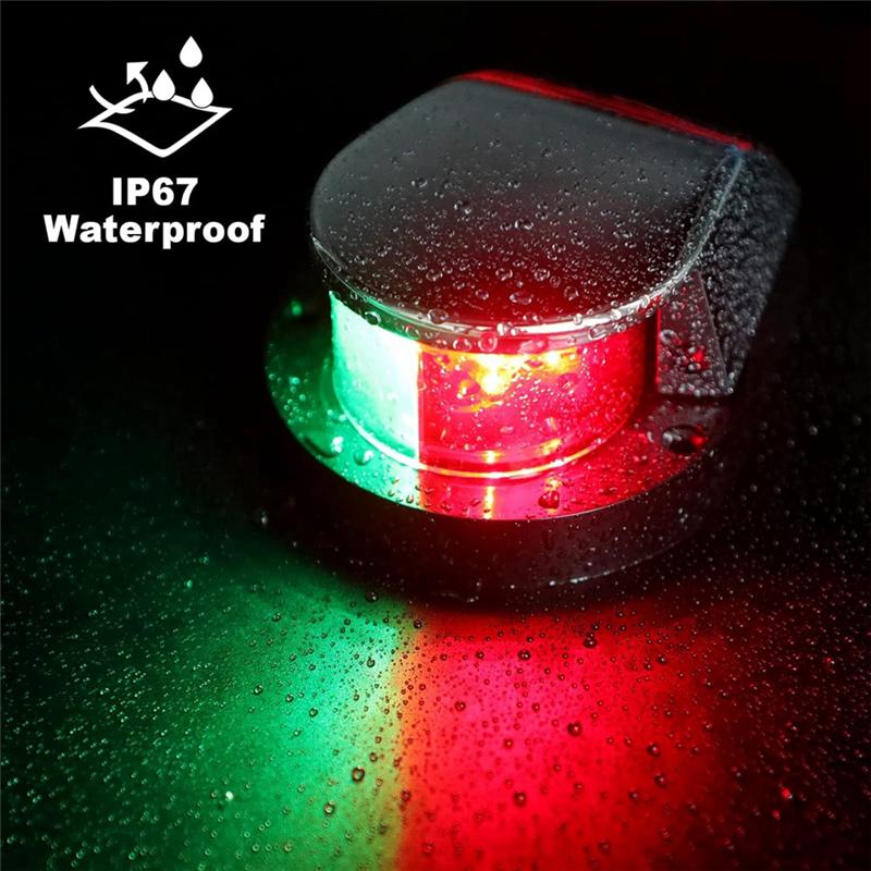 A28G-Bow Navigation Light, Marine LED Navigation Light, Yacht Light Boat Light Warning Light For Pontoons, Boats