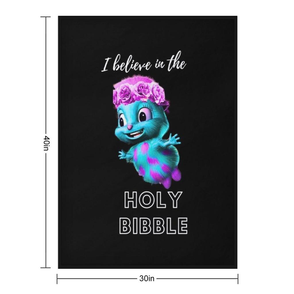 The holy Bibble Throw Blanket Furry halloween Soft Beds for winter Blankets