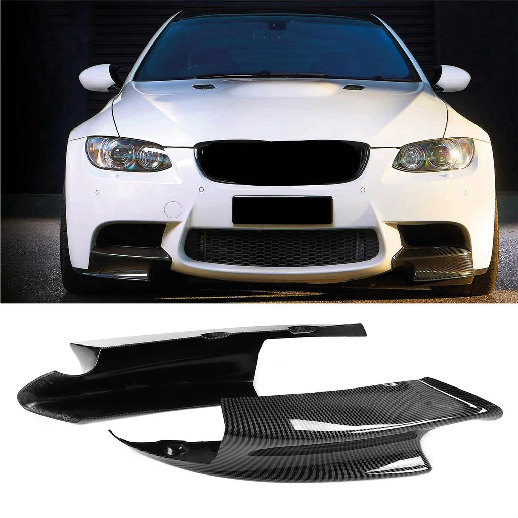 Pair Front Bumper Spoiler Lip Deflector Splitter Fit for E90 E92 E9 3 2007‑2012
