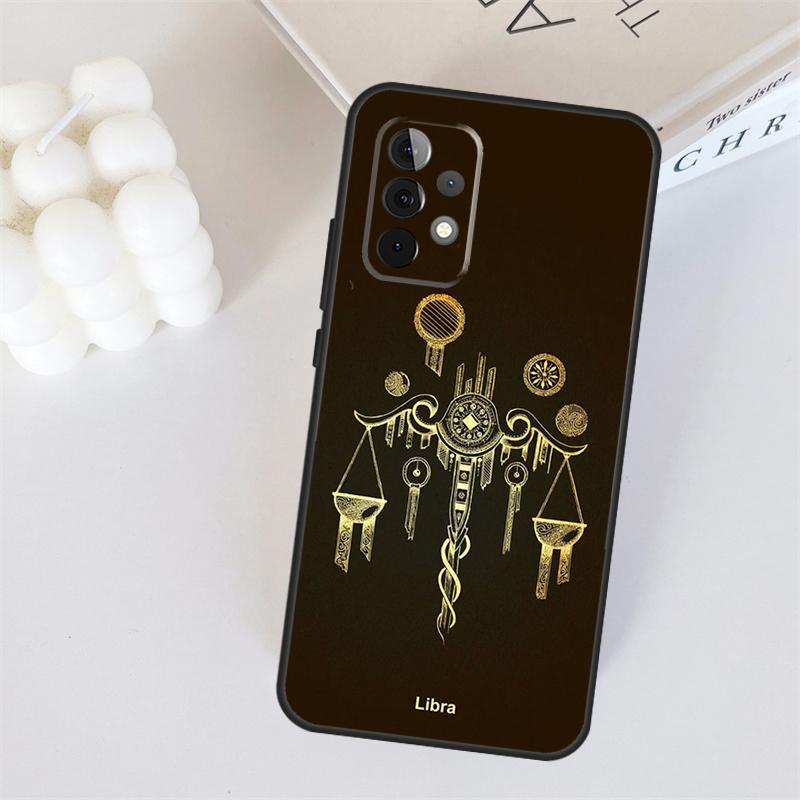 Знак зодиака для Samsung Galaxy A56 A36 A26 A16 A05 A06 A22 A32 A52 A54 A34 A14 A55 A15 A53 A33 A35 Чехол