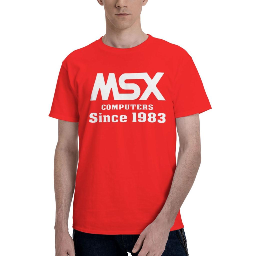 Компьютер MSX С 1983 года 100% Хлопок Повседневная Дышащая Удобная Мужская Забавная Мужская Футболка Мужские Топы