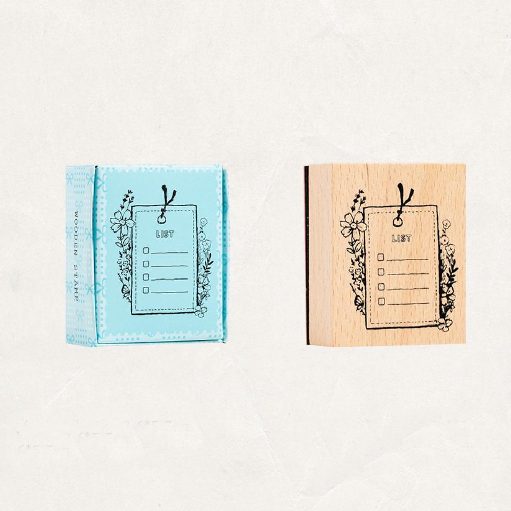 Portable Monthly Calendar Seal Wooden DIY Decorative Printing Stamp Seal Calendar Stamp Seal