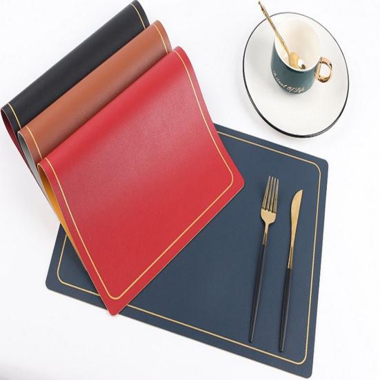 Коврик Двусторонний цветной прямоугольный стол Маслостойкий коврик Водонепроницаемая теплоизоляционная чаша