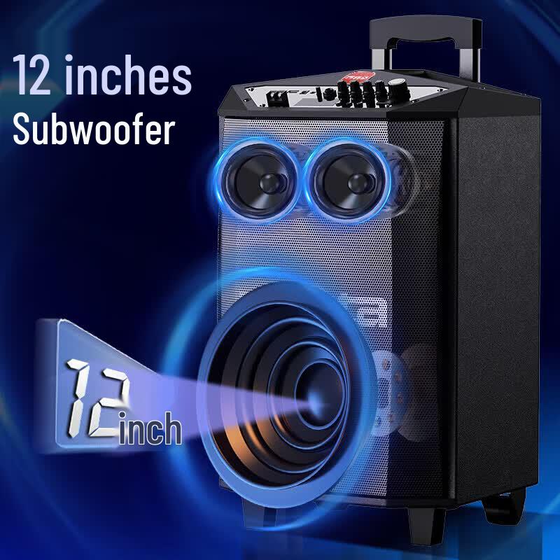 Malata M+9017C 12-дюймовая портативная уличная Bluetooth-колонка на колесиках (Китайская версия)