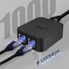 2-портовый гигабитный сетевой коммутатор 1000 Мбит/с RJ45, сетевой разветвитель, селектор удлинителя кабеля, бесплатный 2-сторонний разъем адаптера
