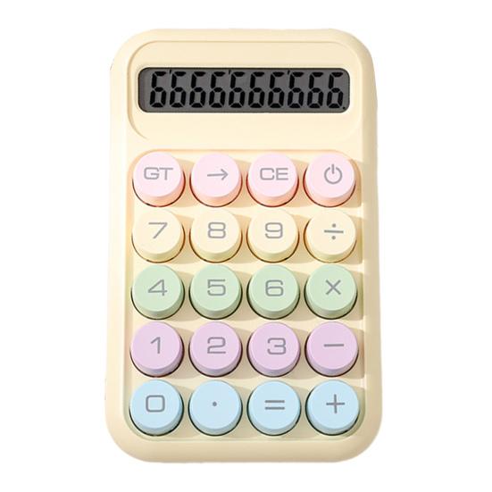 Yousheng 10 Digits Calculator with Big Button 15-Degree Tilt Design LCD Display Mechanical Switch Portable Aesthetic Calculator
