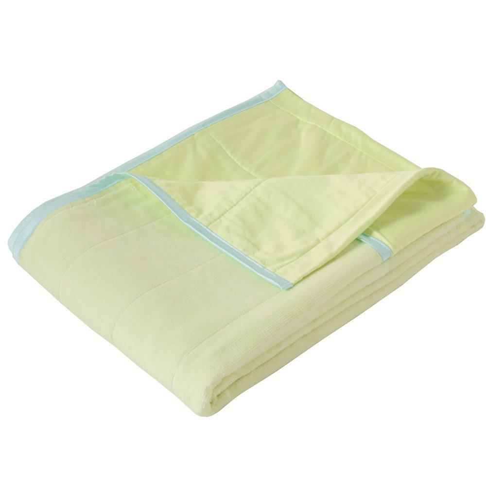 Nishikawa Made with Cooling Ice Power Deo FLG1001211 Two-Touch Blanket, Single, Material, Green,
