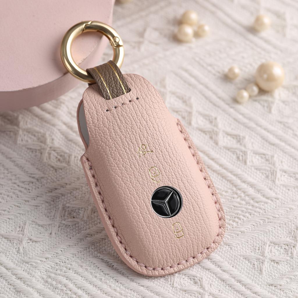 Индивидуализированный чехол для ключа Mercedes-Benz E260L300 всесторонний чехол GLE пряжка CLS кожаная высококлассная сумка для ключей