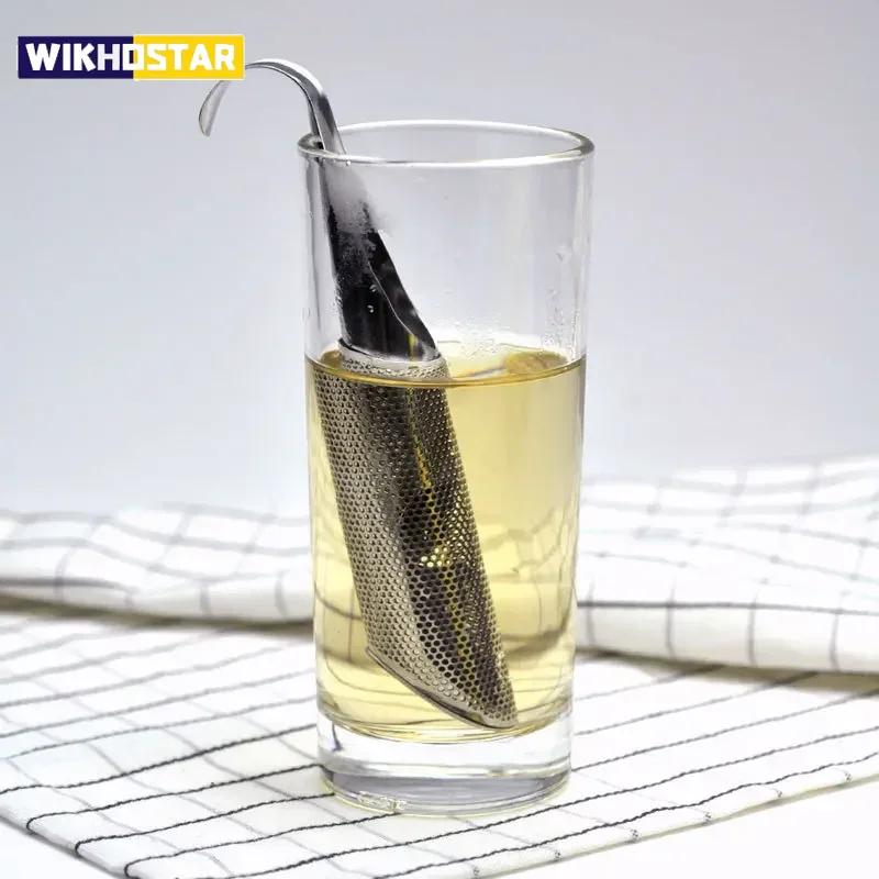 304 Stainless Steel Tea Filter Recyclable Tea Strainer Ball Metal Tea Bag Teapot Adjustable Tea Infuser Filter Kitchen Gadget